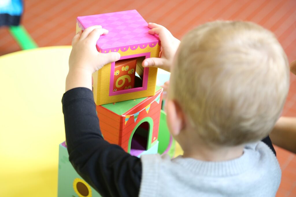 Child playing at nursery